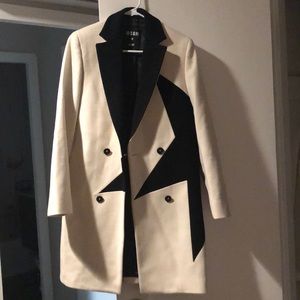 MSGM contrasting star coat size 40